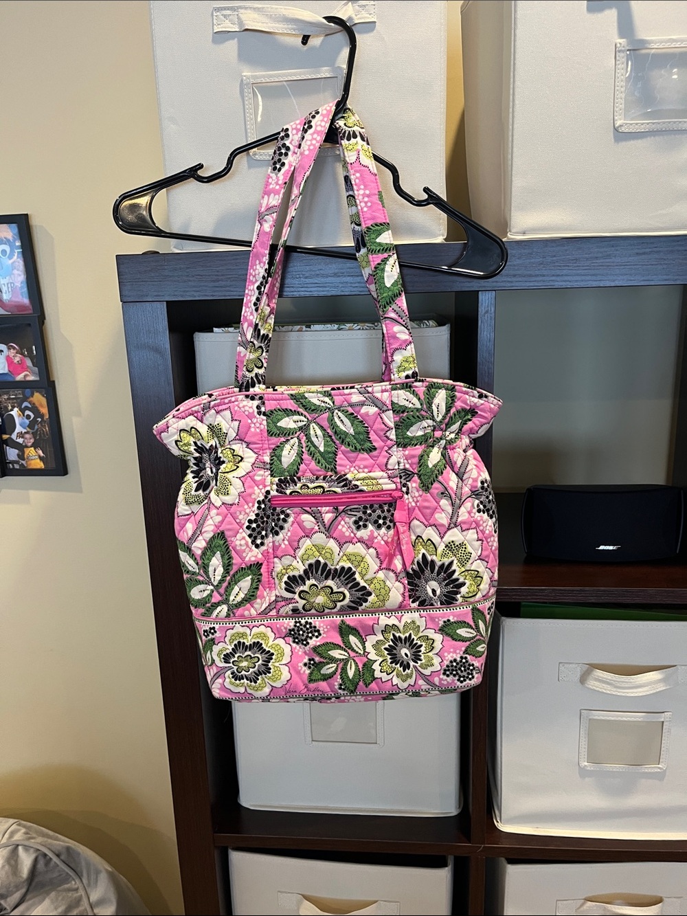 Vera Bradley Quilted  Floral Tote Bag in Pink